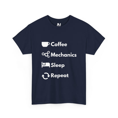 Coffee, Mechanics, Sleep, Repeat