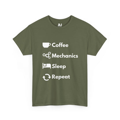 Coffee, Mechanics, Sleep, Repeat